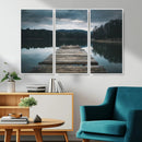 Wooden Bridge Near Lake Wall Art Canvas Print by MyGreatCanvas | Canvas Wall Art Prints | Photo Prints & Wall Decor