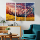 Mountain and Daylight Red Sunset Wall Art Canvas Print by MyGreatCanvas | Canvas Wall Art Prints | Photo Prints & Wall Decor