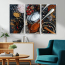 Spices and Seasonings Canvas Wall Art – Colorful Triptych by MyGreatCanvas | Canvas Wall Art Prints | Photo Prints & Wall Decor