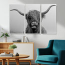 Texas Cow Wall Art Canvas, Texas Longhorn Cattle Canvas by MyGreatCanvas | Canvas Wall Art Prints | Photo Prints & Wall Decor