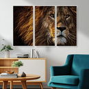 Mighty Lion Wall Art Canvas Print – Majestic Animal Portrait