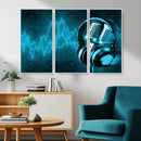 Music and Microphone Wall Art Canvas Print by MyGreatCanvas | Canvas Wall Art Prints | Photo Prints & Wall Decor
