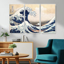 Wall Art Kanagawa Canvas Artwork Abstract Print