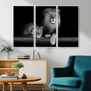 Lion Family Wall Art Canvas Print – Framed Majestic Wildlife by MyGreatCanvas | Canvas Wall Art Prints | Photo Prints & Wall Decor