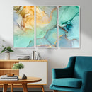 Green Marble Fluid Effect Wall Art Abstract Canvas Wall Art by MyGreatCanvas | Canvas Wall Art Prints | Photo Prints & Wall Decor