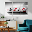 Framed Luck Poker Cards Canvas – Modern Triptych Wall Art,