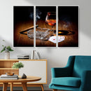 Whiskey Cigar Wall Art Canvas Print Kitchen Wall