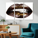 Close Up Lips Wall Art Canvas Print