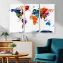 World Map Canvas Print – Detailed Map of the World Wall Art by MyGreatCanvas | Canvas Wall Art Prints | Photo Prints & Wall Decor