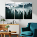 Captivating Misty Forest Wall Art Canvas, Premium Canvas