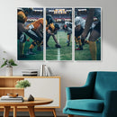 American Football Playing Wall Art Canvas Print by MyGreatCanvas | Canvas Wall Art Prints | Photo Prints & Wall Decor