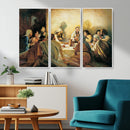 Last Supper Wall Art Canvas Print, Framed Jesus Painting Art