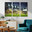 Columbus Crew Stadium Match Triple Canvas Wall Art - Dynamic