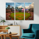 St. Louis Cardinals Baseball Team Print - Busch Stadium Wall