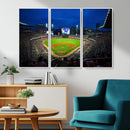 Truist Park Night Game Canvas Art - Atlanta Braves Stadium