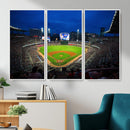 Truist Park Night Game Canvas Art - Atlanta Braves Stadium