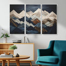 Mountain Wall Art – Modern Geometric Landscape Canvas Print,