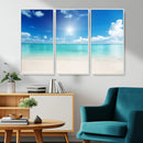 Blue Ocean Wall Art Canvas Print - Tranquil Ocean Paradise
