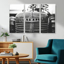 Vintage Farmall Tractor Wall Art Canvas Print, Rustic