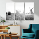 Vintage Farmhouse Black and White Triptych Wall Art – Giclee