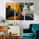 Bear and Bull Wall Art Canvas Print – Abstract Animal