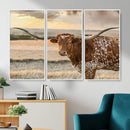 Texas Longhorn Wall Art Canvas Print, Rustic Ranch Decor, by MyGreatCanvas | Canvas Wall Art Prints | Photo Prints & Wall Decor