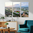 Old Trafford Manchester United Stadium Wall Art Canvas Print