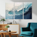 Ocean Wave Canvas Wall Art Print – Coastal Living Room Large