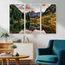 Maroon Bells Wall Art - Scenic Canvas Print of Maroon Bells