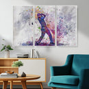 Watercolor Golf Swing Wall Art Canvas Print | Vibrant
