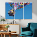 Carl Fredricksen, Up Movie Wall Art, Balloons Wall Art, Air