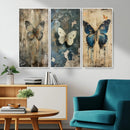 Butterfly Wall Art Trio | Vintage Butterfly Canvas Print | by MyGreatCanvas | Canvas Wall Art Prints | Photo Prints & Wall Decor