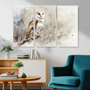 Barn Owl Wall Art | Watercolor Canvas Print | Perfect for