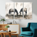Chines Ink Style Vintage Horses Wall Art Canvas Print for by MyGreatCanvas | Canvas Wall Art Prints | Photo Prints & Wall Decor