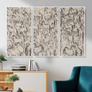 Abstract Horse Sketch Wall Art | Ready to Hang and Framed |
