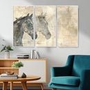 Abstract Horse Canvas Print | Modern Farmhouse Wall Art |