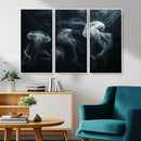 Jellyfish Wall Art Canvas Print, Elegant Wall Decor