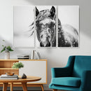 Western Wall Art | Black and White Winter Horse Wall Art | by MyGreatCanvas | Canvas Wall Art Prints | Photo Prints & Wall Decor