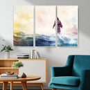 Watercolor Jesus Walking on Water Canvas Print, Christian by MyGreatCanvas | Canvas Wall Art Prints | Photo Prints & Wall Decor