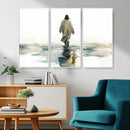 Watercolor Jesus Walking on Water Canvas Print, Christian by MyGreatCanvas | Canvas Wall Art Prints | Photo Prints & Wall Decor
