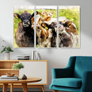 Curious Cows Farmhouse Wall Art | Ready to Hang and Framed