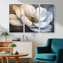 White Magnolia Flower Wall Art Canvas Print | Abstract