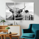 Scottish Highland Cow Wall Art | Rustic Farmhouse Décor |