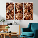 Indian Woman Statue Wall Art Canvas Print