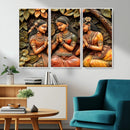 Indian Woman Statue Wall Art Canvas Print