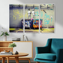 Banksy Life is Short Wall Art - Iconic Graffiti Art on by MyGreatCanvas | Canvas Wall Art Prints | Photo Prints & Wall Decor