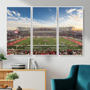 Framed Houston Cougars Football Team Print - Houston TDECU