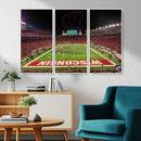 Wisconsin Badgers Football Team Print Canvas- Madison Camp