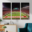 Wisconsin Badgers Football Team Print Canvas- Madison Camp