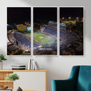 Duke University Blue Devils Football Print Canvas - Durham